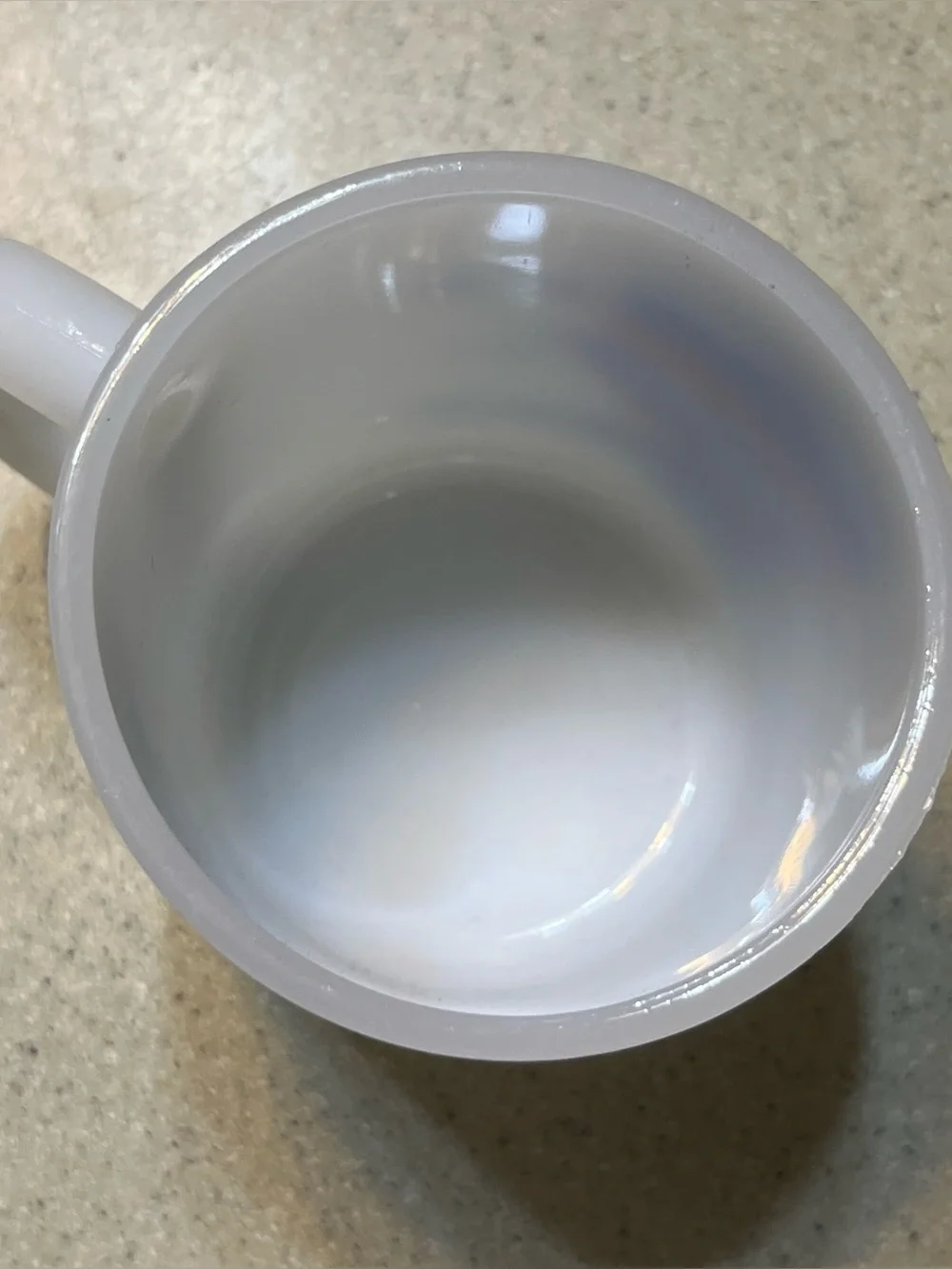 Vintage GLASBAKE Milk Glass Coffee Mug AMERICA 200 Year BICENTENNIAL 1976 1976